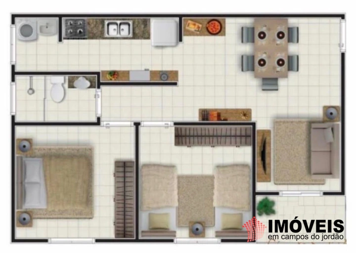 Apartamento em Jardim Elizabete, Campos do Jordão - foto 2